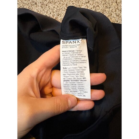 SPANX Ponte Wide-Leg Cropped Pants High-Rise Shapewear Tummy Control Pull-On XL - Picture 9 of 12